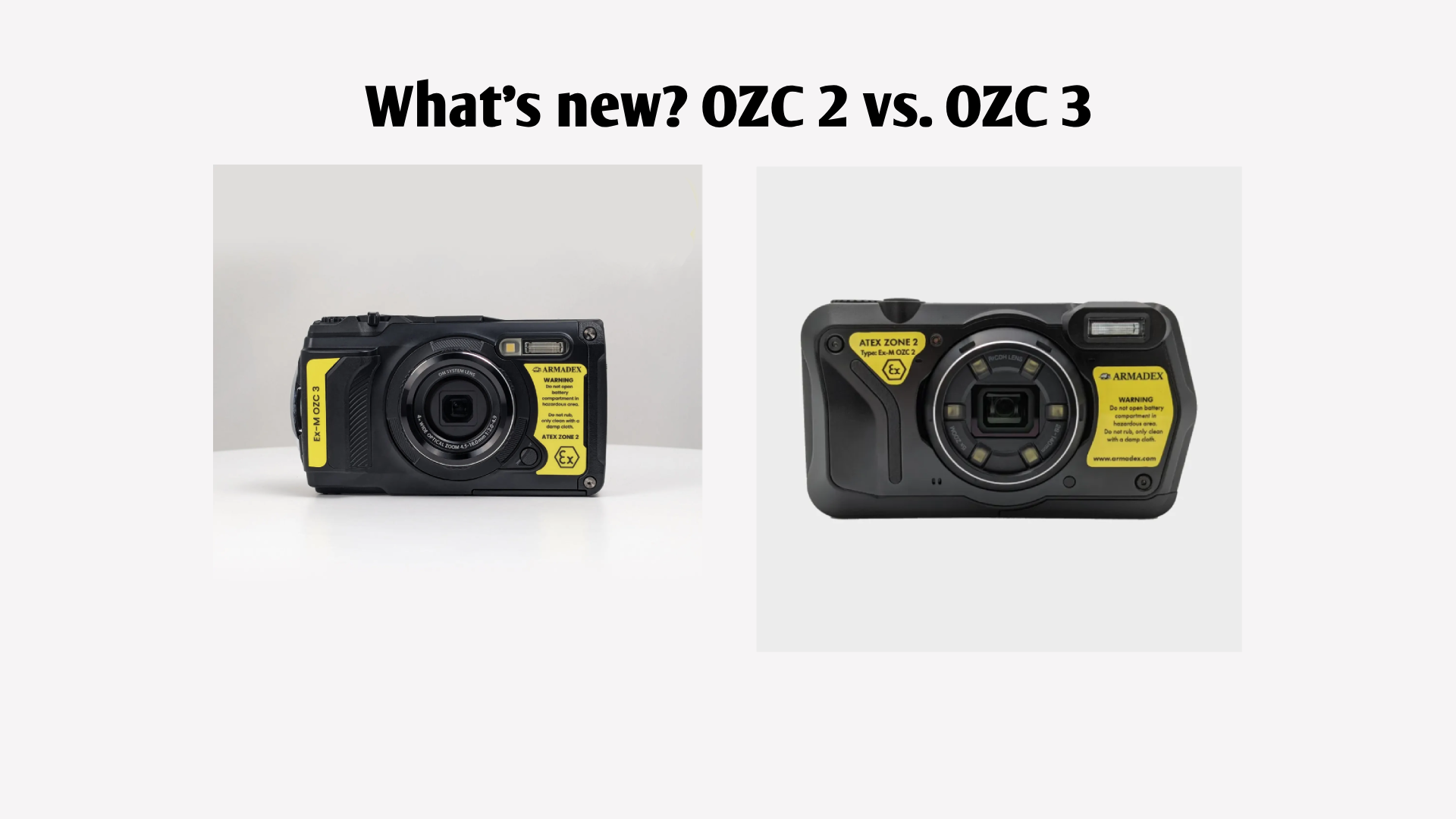 OZC 3 vs. OZC 2: чем новая ATEX-камера лучше?
