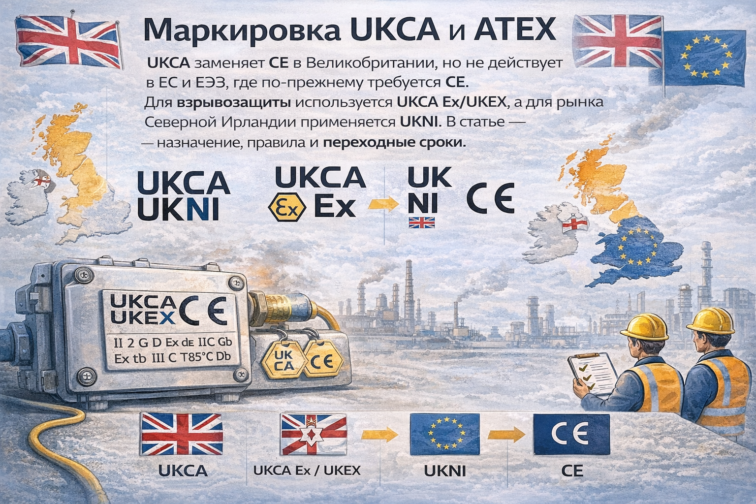 Маркировка UKCA и ATEX