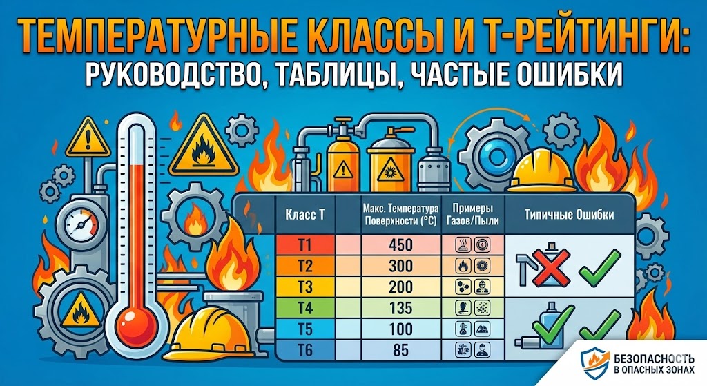 Температурные классы и T-рейтинги | Руководство, таблицы, частые ошибки