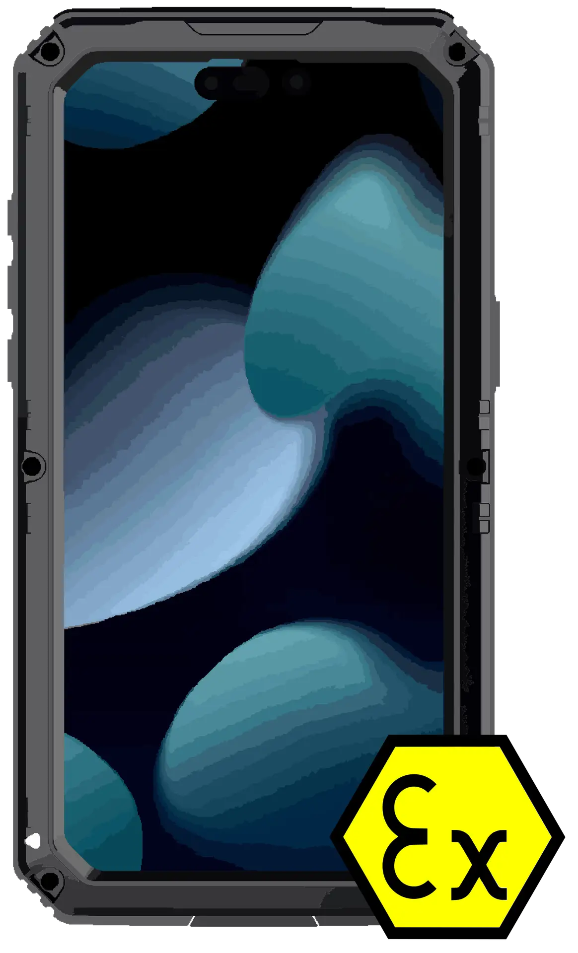 Взрывозащищённый iPhone 15 (Ex Zone 2) ATEX сертификация для Zone 2 / Zone 22
